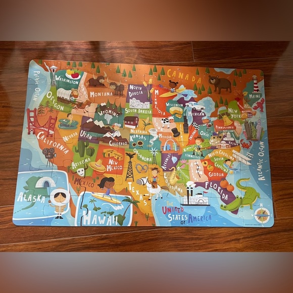 Fun Facts Large USA Puzzle - Picture 3 of 4